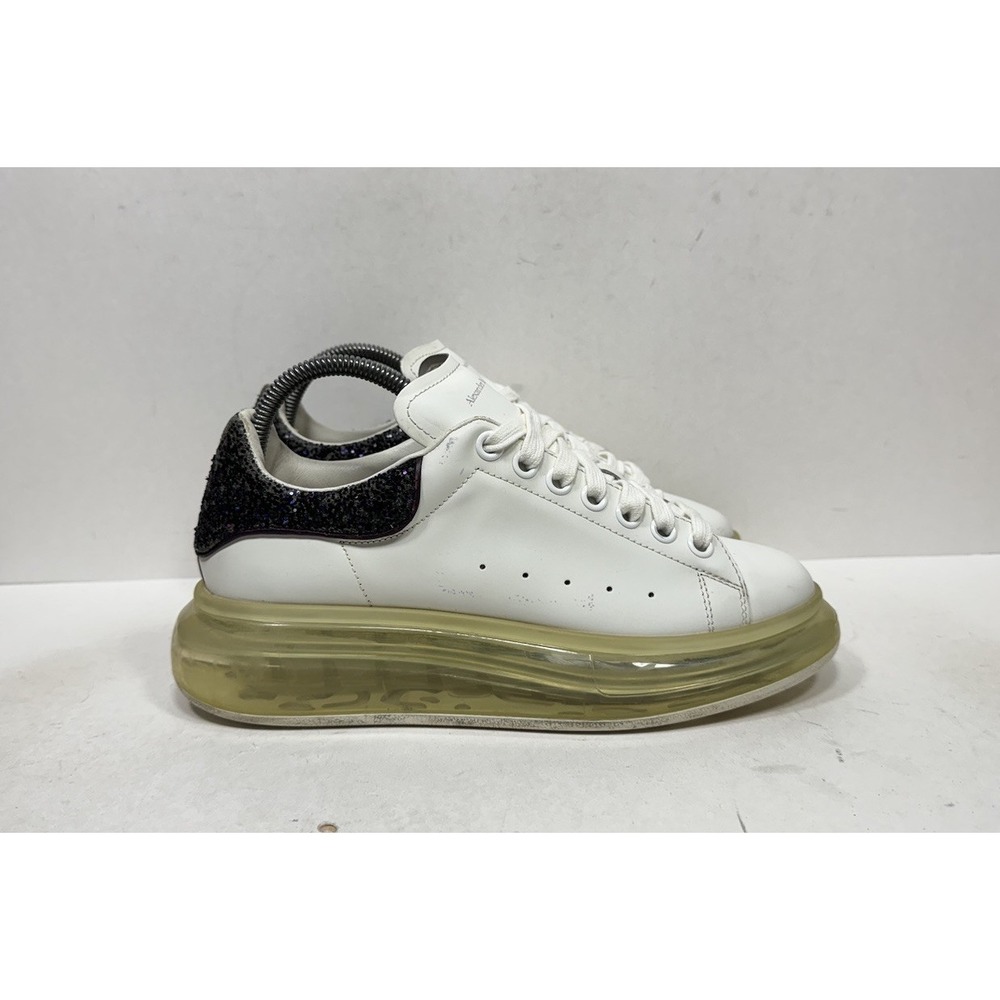 Alexander McQueen Oversized Sneaker Women's Size 9 Transparent White Amethyst